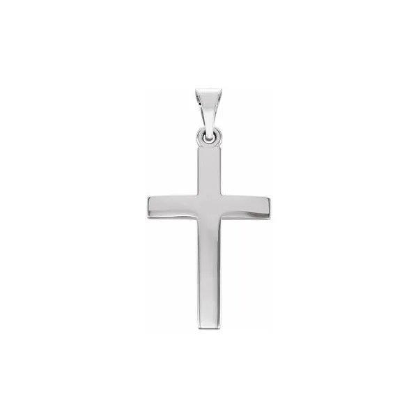 20x13.7 mm Polished Cross Pendant in 14k White Gold Conti Jewelers Endwell, NY