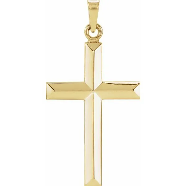 28x16mm Cross Pendant in 14k Yellow Gold Conti Jewelers Endwell, NY