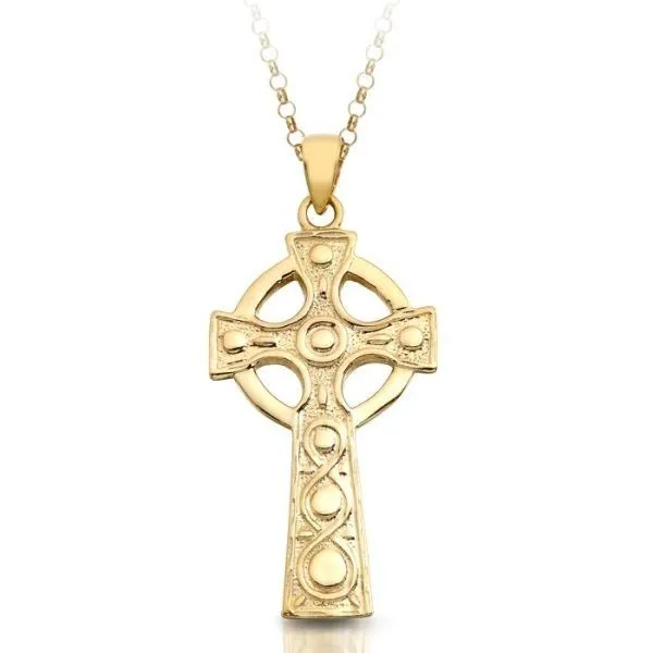 9k YG Celtic Cross Conti Jewelers Endwell, NY