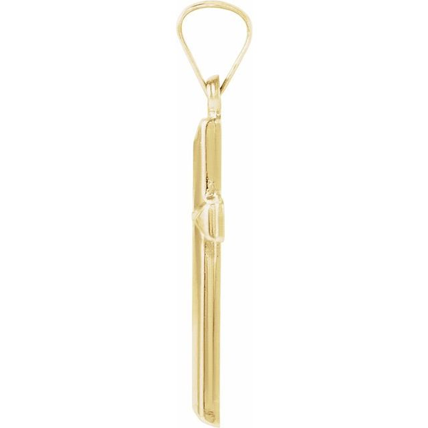 17x12 mm Cross Pendant in 14k Yellow Gold Image 2 Conti Jewelers Endwell, NY