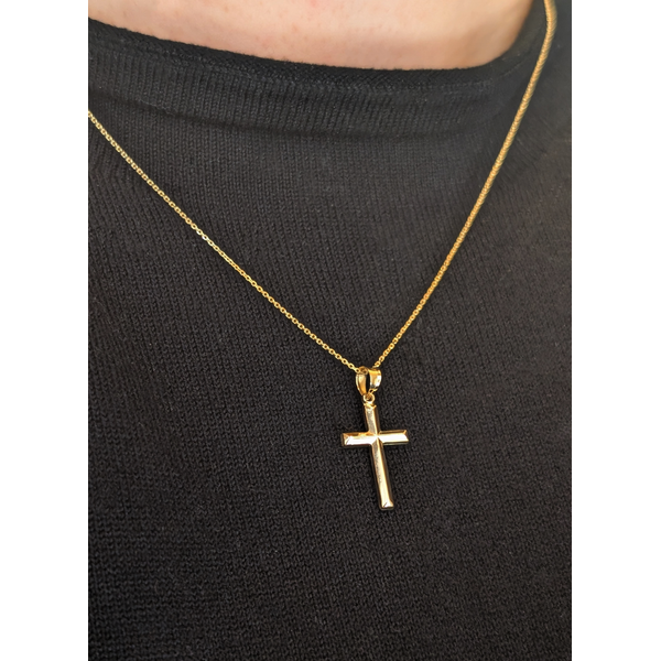 17x12 mm Cross Pendant in 14k Yellow Gold Image 3 Conti Jewelers Endwell, NY