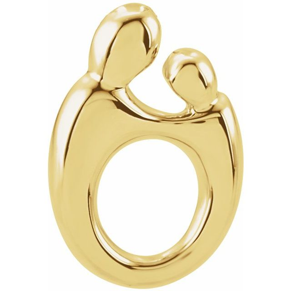 14k YG Mother and Child Pendant Image 2 Conti Jewelers Endwell, NY