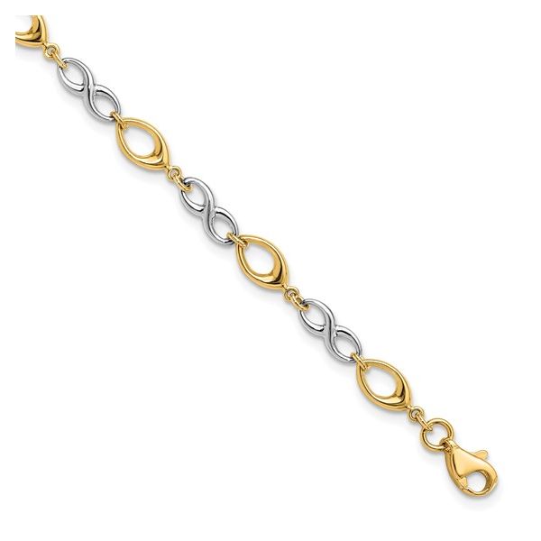 14K Two-tone Polished Bracelet Conti Jewelers Endwell, NY