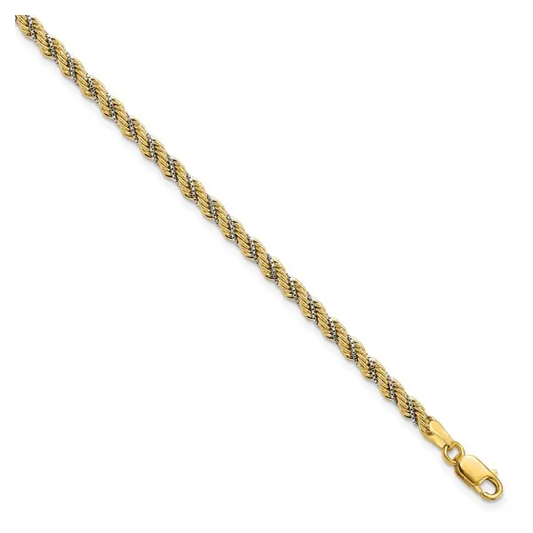 14k Gold Classic Rope Chain Bracelet Conti Jewelers Endwell, NY