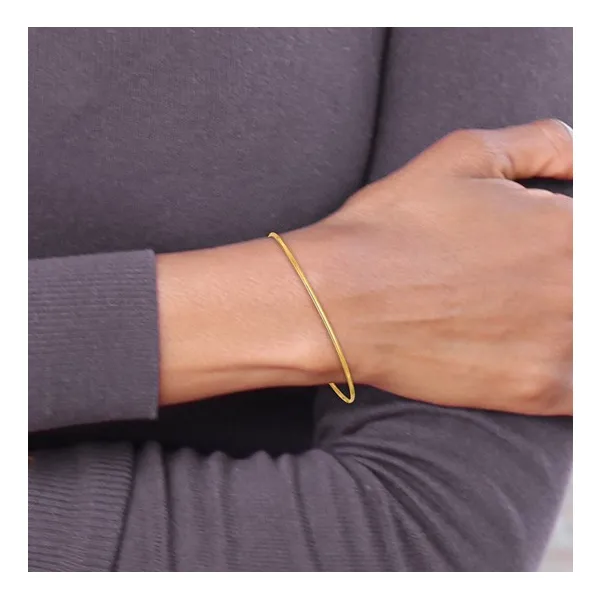Slip-on Bangle Bracelet in 14k Yellow Gold Image 2 Conti Jewelers Endwell, NY