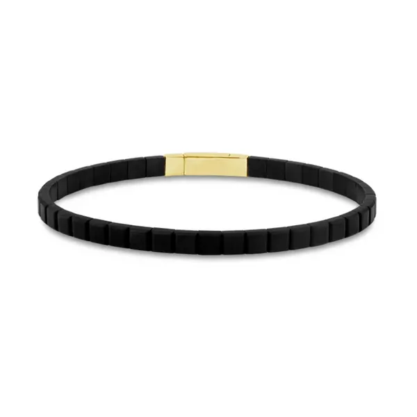14k Yellow Gold & Black Titanium Bracelet Conti Jewelers Endwell, NY