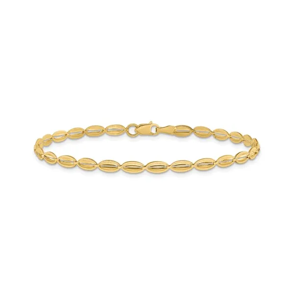 Oval Link Chain Bracelet in 14k Yellow Gold Conti Jewelers Endwell, NY