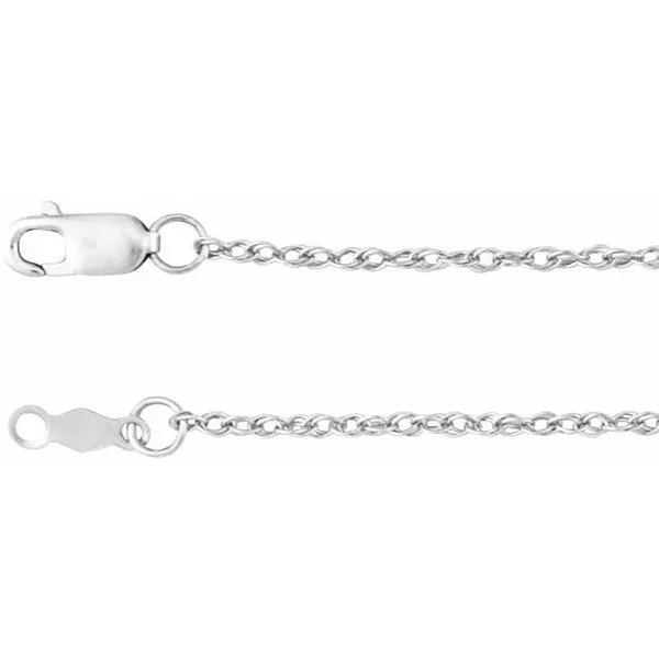 1.25 mm Rope Chian in Sterling Silver, 18