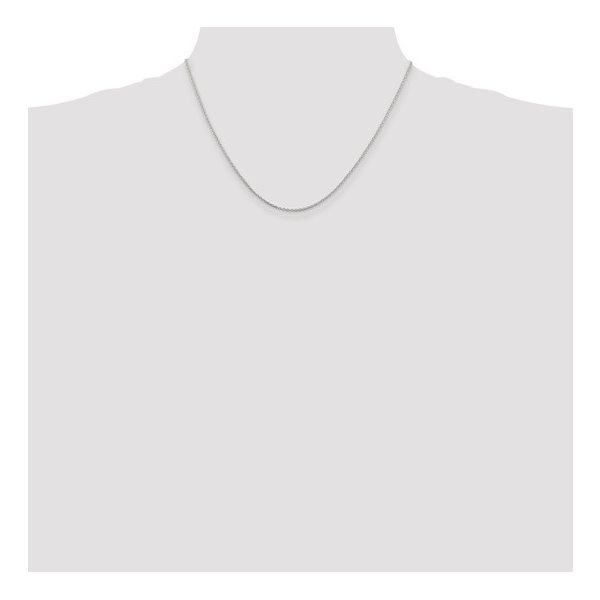 1.5mm Cable Chain with 2in ext. in Sterling Silver, 18