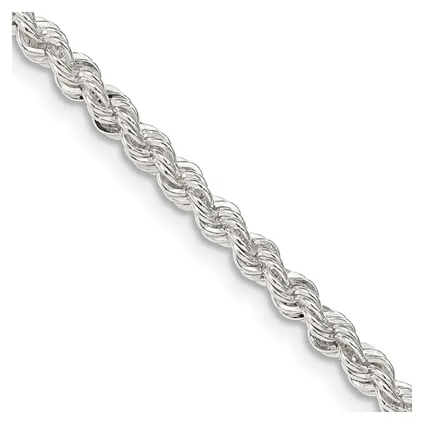 3mm Solid Rope Chain in Sterling Silver, 24