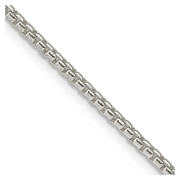 2mm Box Chain in Sterling Silver, 22