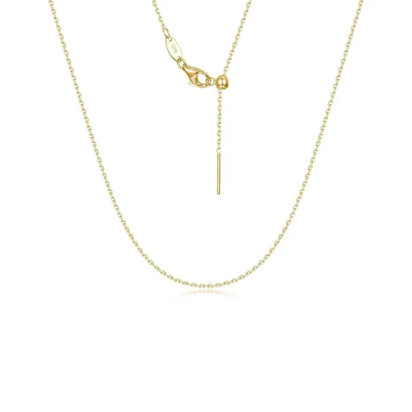 1.20mm Cable Bolo Chain in Yellow Gold-Plated Sterling Silver, 20