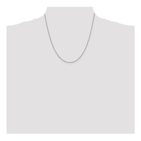 .90mm Box Chain Necklace in Sterling Silver, 20