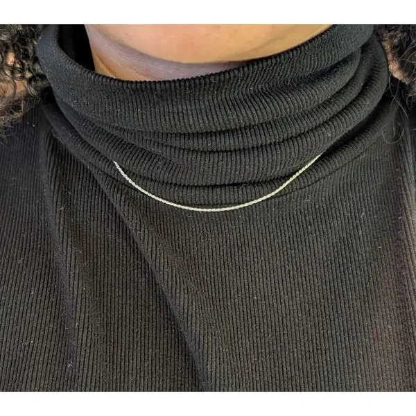 1.3 mm Diamond-Cut Rope Chain in Sterling Silver, 18