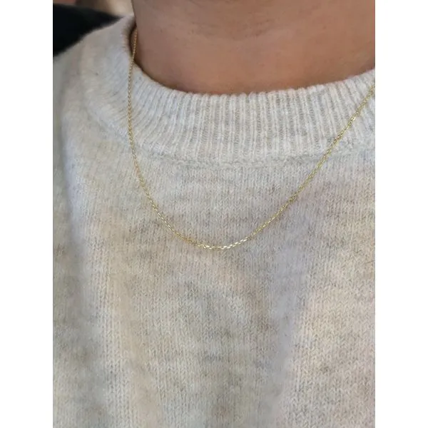 1.20mm Cable Chain in Yellow Gold-Plated Sterling Silver, 20