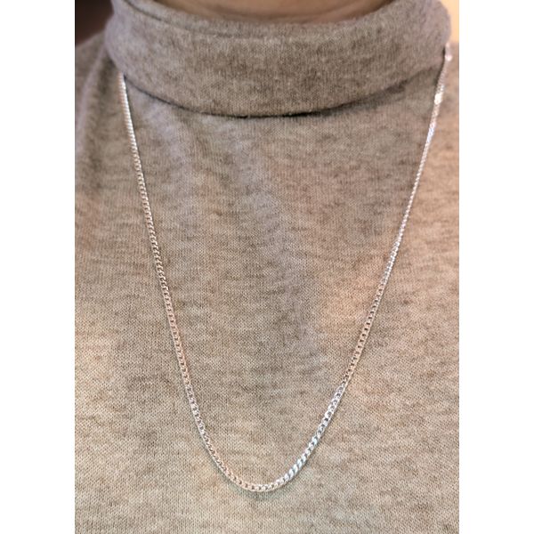 Curb Chain w/lobster claw in Sterling Silver 26" Image 2 Conti Jewelers Endwell, NY