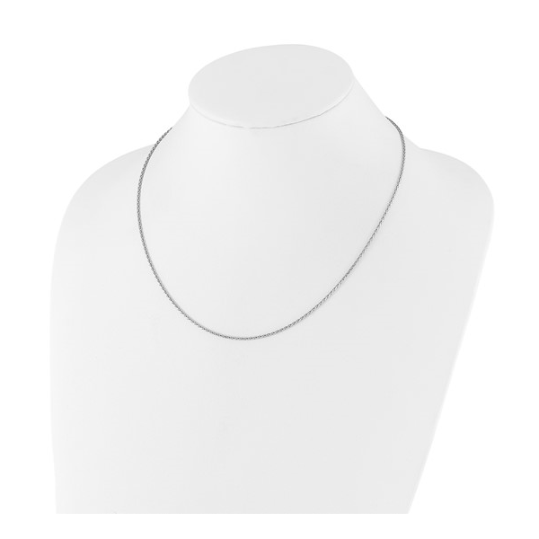 Adjustable 1.5mm Diamond-Cut Spiga Chain in Sterling Silver, 22" Image 2 Conti Jewelers Endwell, NY