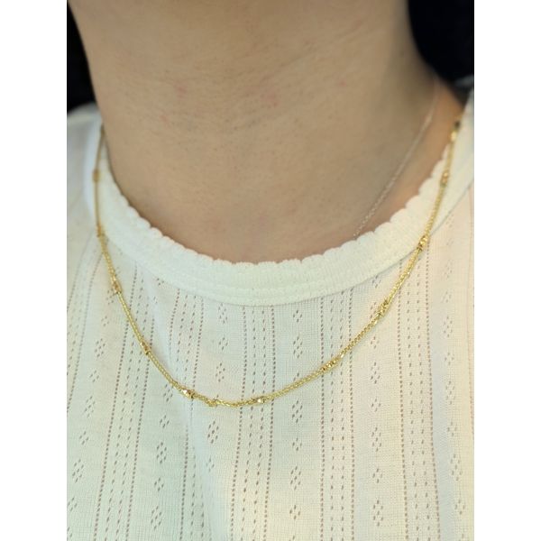 Winnie Chain in Sterling Silver Yellow Gold Image 2 Conti Jewelers Endwell, NY