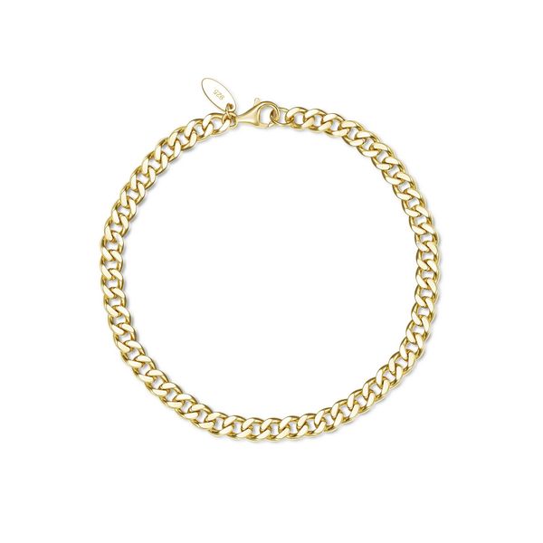SS YGP Large Cleo Cuban Bracelet Conti Jewelers Endwell, NY