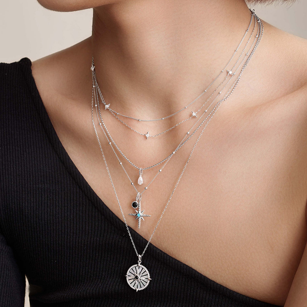 Orb Chain Necklace in Sterling Silver Image 2 Conti Jewelers Endwell, NY