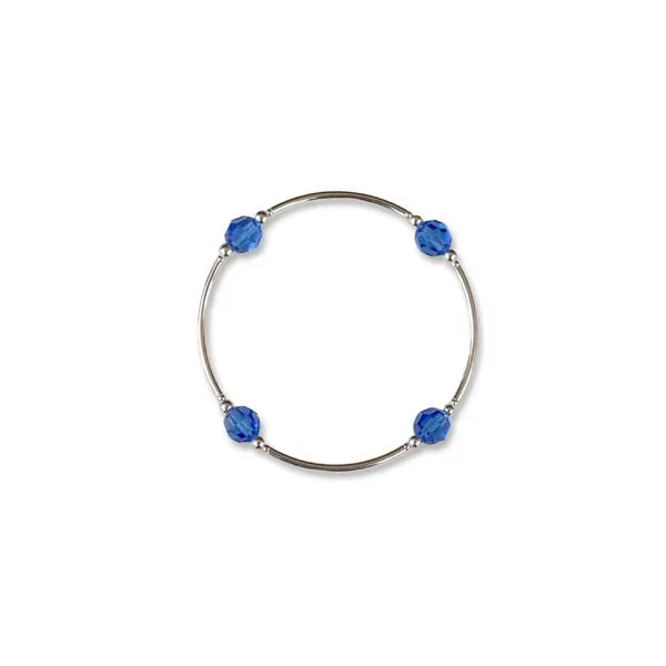 September Birthstone Blessing Bracelet in Sterling Silver Conti Jewelers Endwell, NY