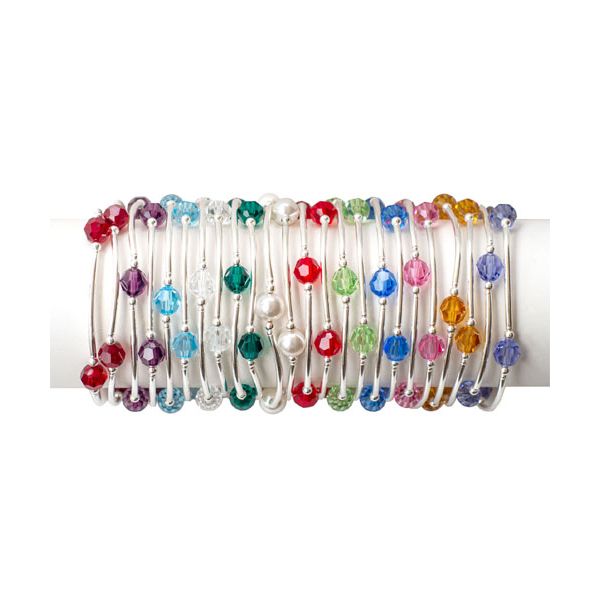 September Birthstone Blessing Bracelet in Sterling Silver Image 2 Conti Jewelers Endwell, NY