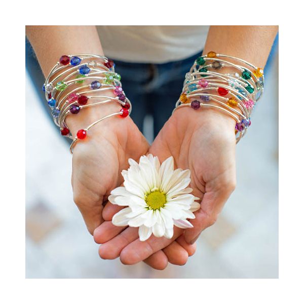 September Birthstone Blessing Bracelet in Sterling Silver Image 3 Conti Jewelers Endwell, NY