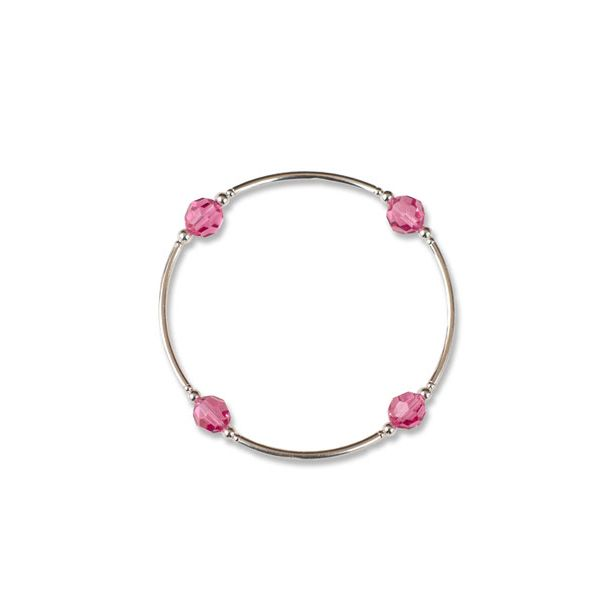 Children's October Rose Birthstone Bracelet Conti Jewelers Endwell, NY