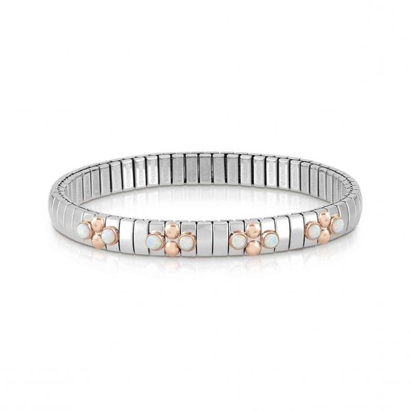 Extension Bracelet with Natural Opal and Rose Gold Conti Jewelers Endwell, NY