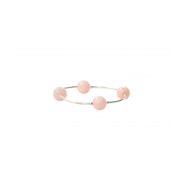 Faceted Rose Water Jade Blessing Bracelet Conti Jewelers Endwell, NY