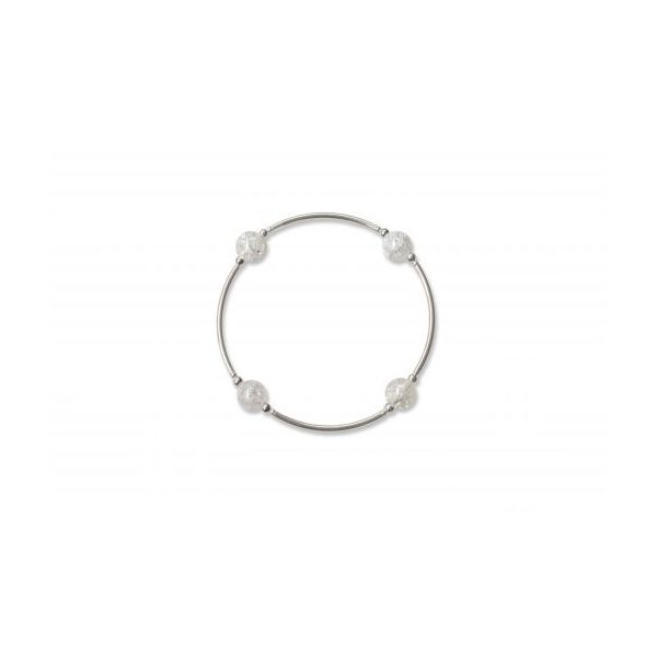 Smaller Bead Snowflake Quartz Blessing Bracelet Conti Jewelers Endwell, NY