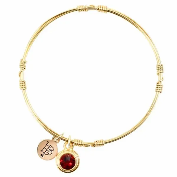 January Birthstone Bangle Stacker in Yellow Gold Conti Jewelers Endwell, NY