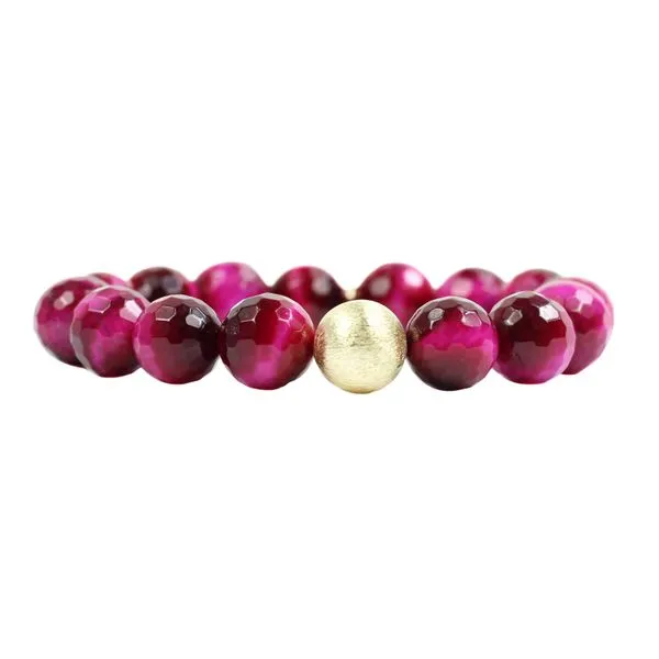 The Kendley 94 Pink Tiger's Eye Bracelet Conti Jewelers Endwell, NY