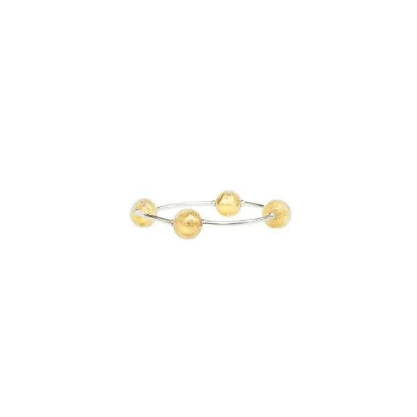 Smaller Bead Gold Murano Glass Blessing Bracelet Conti Jewelers Endwell, NY