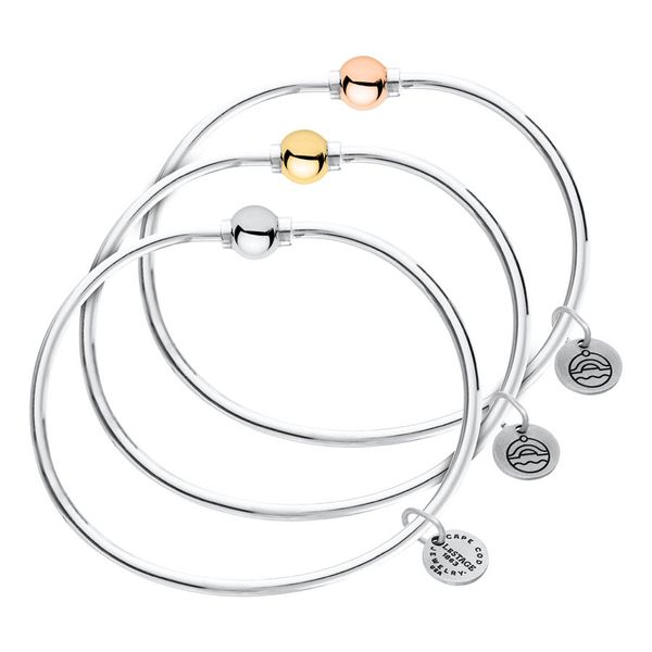 Cape Cod Bracelet with 14k Yellow Gold Bead, 8" Image 2 Conti Jewelers Endwell, NY