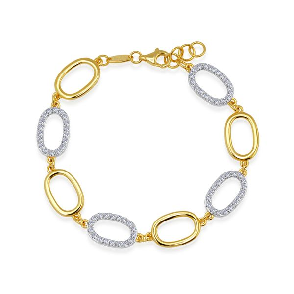 2-Tone Alternating Link Bracelet Conti Jewelers Endwell, NY