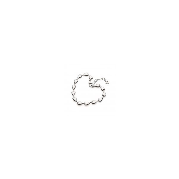 Desire Kiss Linking Hearts Bracelet in Sterling Silver Conti Jewelers Endwell, NY