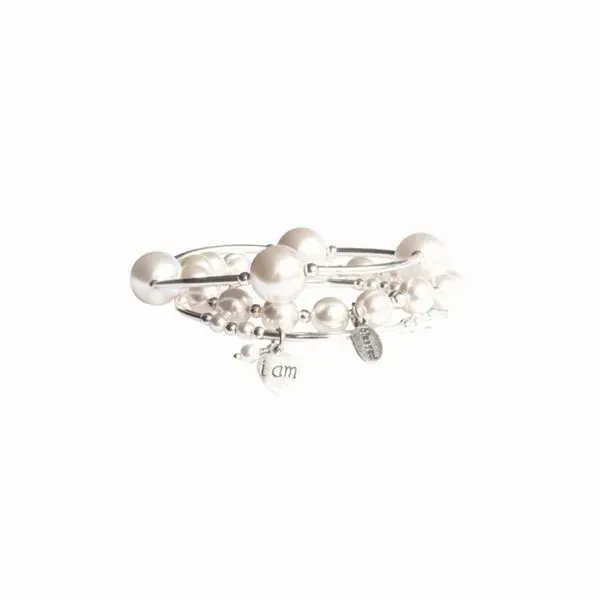 White Pearl Intentional Bracelet Image 2 Conti Jewelers Endwell, NY