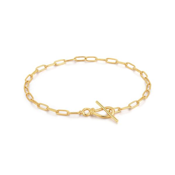 Gold Knot T Bar Chain Bracelet Conti Jewelers Endwell, NY