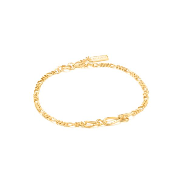 Gold Figaro Chain Bracelet Conti Jewelers Endwell, NY