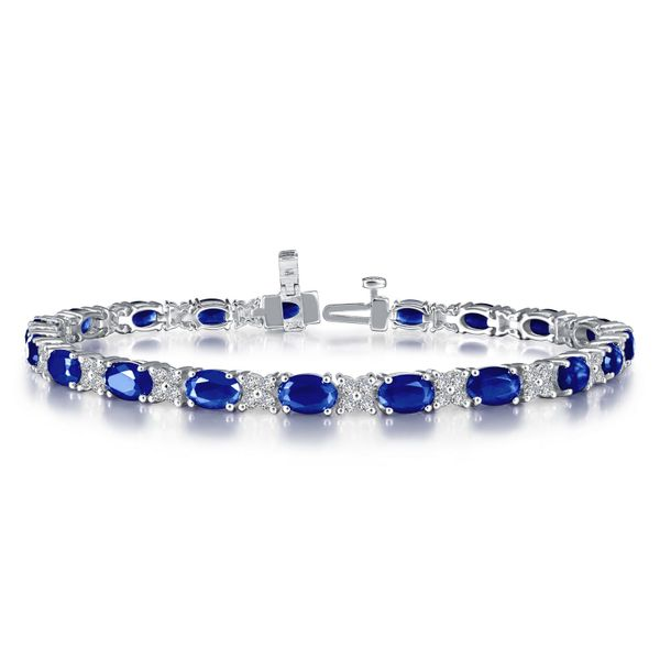 10.20cttw Sapphire & Diamond Classic Alternating Bracelet Conti Jewelers Endwell, NY
