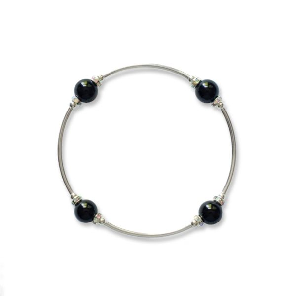 Smaller Bead Black Onyx Crystal Blessing Bracelet Conti Jewelers Endwell, NY