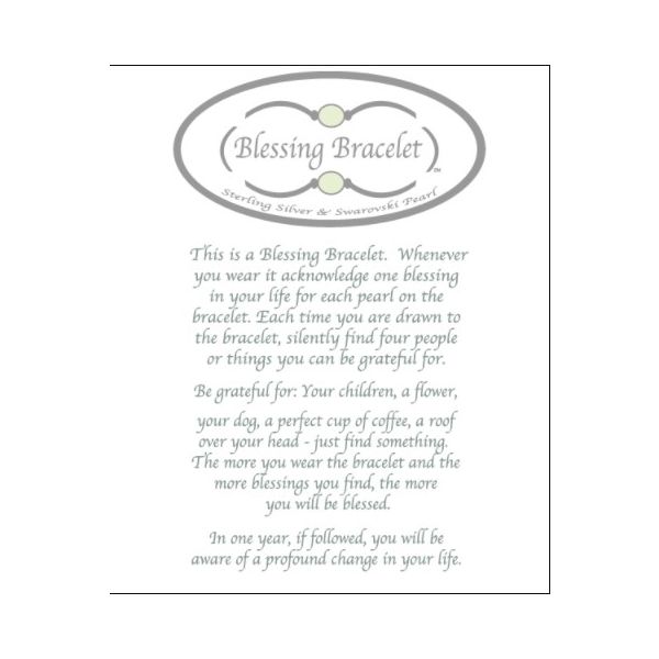 Crystal White Pearl Blessing Bracelet in Sterling Silver Image 2 Conti Jewelers Endwell, NY