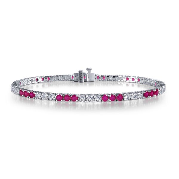 Ruby & Diamond Alternating Tennis Bracelet Conti Jewelers Endwell, NY