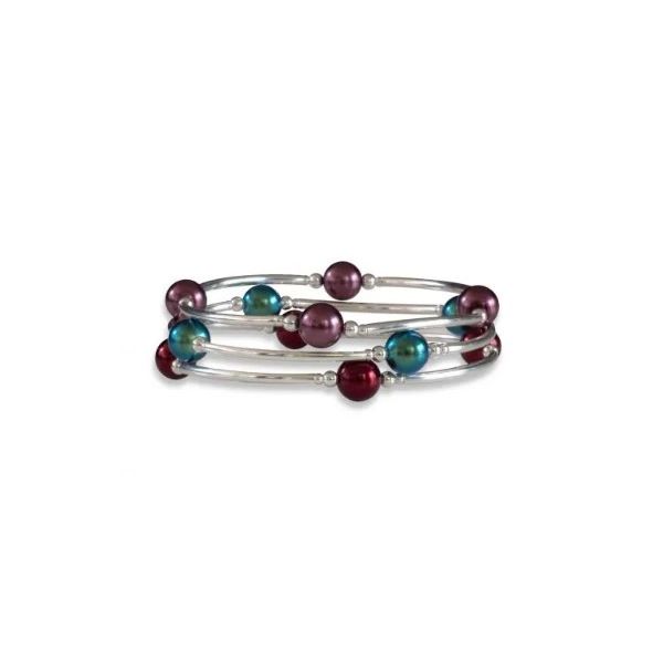 Smaller Bead Bordeaux Pearl Blessing Bracelet Image 2 Conti Jewelers Endwell, NY