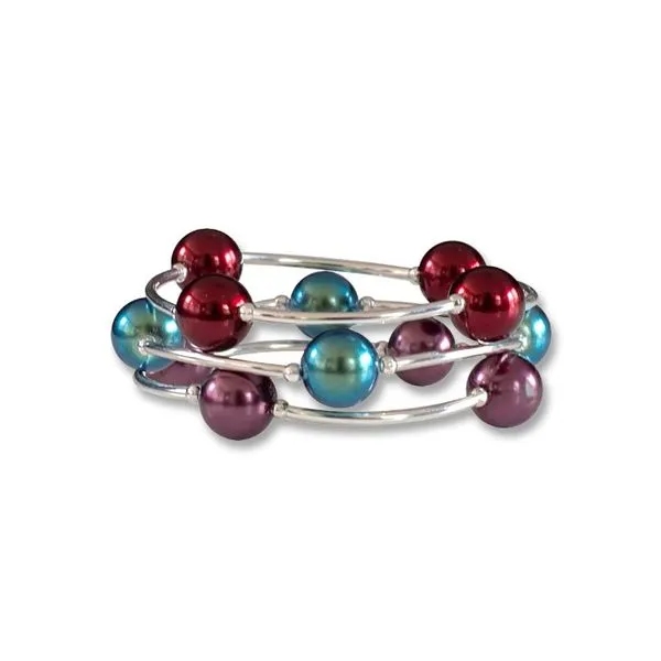 Burgundy Pearl Blessing Bracelet Image 2 Conti Jewelers Endwell, NY