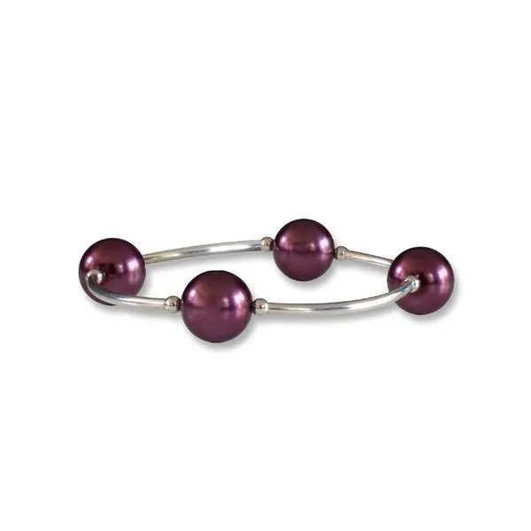 Burgundy Pearl Blessing Bracelet Conti Jewelers Endwell, NY