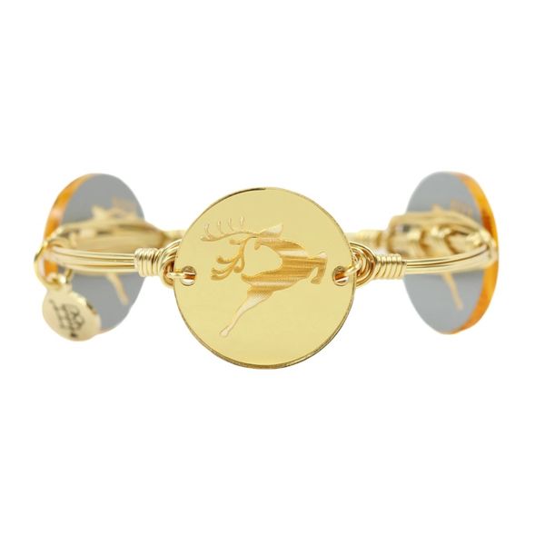 The Gold Reindeer Bangle Bracelet Conti Jewelers Endwell, NY