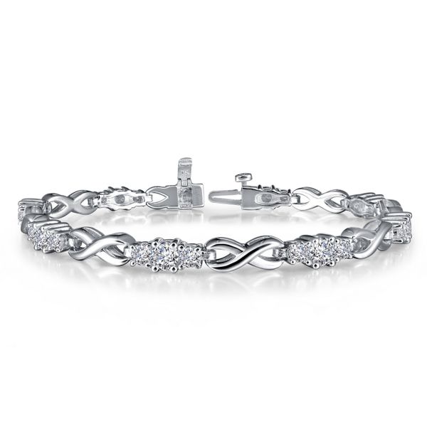 3-Stone Infinity Alternating Bracelet Conti Jewelers Endwell, NY