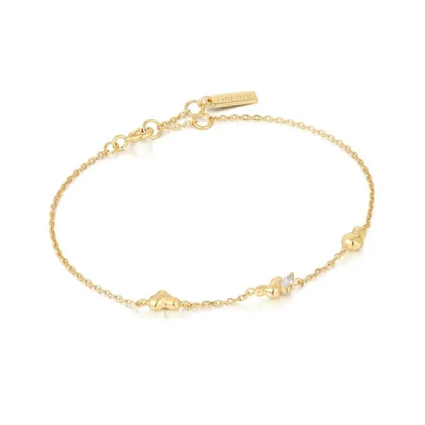 Gold Twisted Wave Chain Bracelet Conti Jewelers Endwell, NY